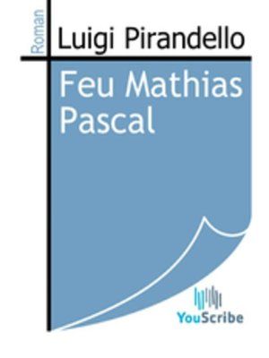cover image of Feu Mathias Pascal
